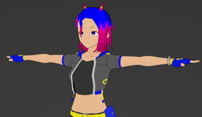 Nikita Anime 3D Model